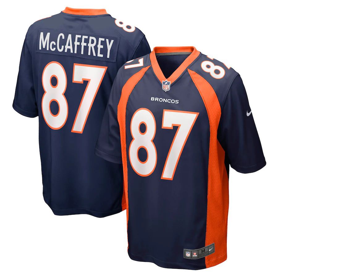 Men Denver Broncos #87 Ed McCaffrey Nike Navy Retired Player NFL Jersey->denver broncos->NFL Jersey
